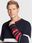 J Lindeberg Sweter Orion Fmkw06531 Granatowy Regular Fit - zdjęcie 3