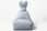 The Brooklyn Kids Pufa Funny Bunny Velvet Jasny Szary  - zdjęcie 3