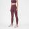 Damskie legginsy 4F H4Z22 SPDF011 burgundowy 60S S L - zdjęcie 2