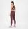 Damskie legginsy 4F H4Z22 SPDF011 burgundowy 60S S L - zdjęcie 6