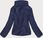 PLUSZOWA DAMSKA BLUZA GRANATOWA (HH006-50) - zdjęcie 2