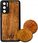 Woodencase Gumowe Etui Z Drewnem Zawieszka Huawei P40  - zdjęcie 4