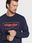 Wrangler Bluza Frame Logo W662HA114 112320240 Granatowy Regular Fit - zdjęcie 4