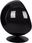 Fotel BALL BLACK czarny / nowoczesny / obrotowy / z wygłuszeniem - zdjęcie 4