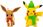 POKEMON FIGURKI KOLEKCJONERSKIE ŚWIĄTECZNE ZIMOWE 2 PACK PIKATCHU EEVEE - zdjęcie 3
