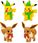 POKEMON FIGURKI KOLEKCJONERSKIE ŚWIĄTECZNE ZIMOWE 2 PACK PIKATCHU EEVEE - zdjęcie 2