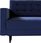Dekoria Sofa Rozkładana Svein Ciemny Niebieski 225X97X91 Cm Tkaniny Tapicerskie Sofy Soft-Putivs-Cza-Ri81 - zdjęcie 2