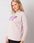 Modna bluzka plus size z nadrukiem R 48 różowa - zdjęcie 2