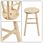 Kadax Taboret Stołek Kuchenny Drewniany Krzesło 46 Cm 12822832698 - zdjęcie 7