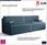 Elior Niebieska Rozkładana Sofa Manila 3X 26559 - zdjęcie 8