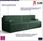 Elior Zielona Rozkładana Sofa Manila 3X 26561 - zdjęcie 10