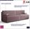 Elior Wrzosowa Rozkładana Sofa Manila 3X 26563 - zdjęcie 5