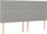 vidaXL Łóżko Kontynentalne Z Materacem Jasnoszare Tkanina 200X200 Cm 13452-3132097 - zdjęcie 6