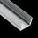 Km Lumiled Profil Aluminiowy Anodowany Do Led Km33 Srebrny Natynkowy 1M  - zdjęcie 2