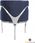 Artehome Fotel Nowoczesny Stal Glamour Morello Silverxblu - zdjęcie 3
