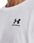 Męski t-shirt z nadrukiem Under Armour UA LOGO EMB HEAVYWEIGHT SS - biały - zdjęcie 2
