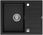 Zlewozmywak z baterią Quadron Morgan 116 Pure Carbon Push-2-Open Stalowy + Bateria Marilyn Czarny HB8210U7BSP2O+3523527BLM - zdjęcie 8