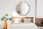 Tulup Lustro z nadrukiem dekoracyjne okrągłe Styl nowoczesnych oczu 100cm (LSDOP00169) - zdjęcie 6
