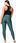 Casall Legginsy Treningowe Damskie Overlap High Waist Zielone 22500 - zdjęcie 4