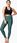 Casall Legginsy Treningowe Damskie Overlap High Waist Zielone 22500 - zdjęcie 3
