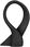 Present Time Figurka Abstract Art Bow Polyresin Black Pt3751Bk - zdjęcie 1