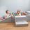 Kiddymoon Suchy Basen Kwadratowy Z Piłeczkami 7cm 120X30 Jasnoszary Żółty Zielony Niebieski Czerwon - zdjęcie 4
