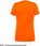 Jhk T Shirt Sportlady Damski Sportowy Dopasowany Do Sylwetki Dekoracyjne Przeszycia Przd Tył Rękawy 100% Pomarańczowy Fluorescencyjny S - zdjęcie 2