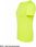Jhk T Shirt Sportlady Damski Sportowy Dopasowany Do Sylwetki Dekoracyjne Przeszycia Przd Tył Rękawy 100% Złoty Fluorescencyjny M - zdjęcie 2