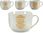 Bigbuy Home Filiżanka Coffee Porcelana Złoty Biały 500Ml 24Szt. (S3614982) - zdjęcie 2