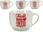 Bigbuy Home Filiżanka Coffee Porcelana Czerwony Biały 500Ml 24Szt. (S3614983) - zdjęcie 2