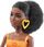 Lalka Barbie Fashionistas brunetka z kręconymi włosami afro FBR37 HPF74 - zdjęcie 6