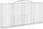 Vidaxl Kosze Gabionowe 3 Szt 300X30X140/160cm Galwanizowane Żelazo 3146558 - zdjęcie 4