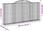 Vidaxl Kosze Gabionowe 3 Szt 300X30X140/160cm Galwanizowane Żelazo 3146558 - zdjęcie 5