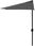 Parasol ogrodowy Modernhome Parasol Ogrodowy Pół-Parasol Ścienny Na Taras 2 7M Szary 2653 - zdjęcie 9