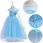 STRÓJ FROZEN II SUKIENKA ELSA KRAINA LODU E201 KSIĘŻNICZKA 130 - zdjęcie 3