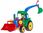 Hemar Duży Traktor Koparka Z Figurką Gumowe Koła Ruchome - zdjęcie 4