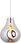 Light Wisząca Lampa Gruszka L199788 Szklany Klosz Chrom (L199788) - zdjęcie 1