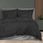 Darymex Group Pościel 140X200 4Cz Satyna Bambus Stripe Black 130683 - zdjęcie 3