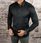 Klasyczna koszula slim fit czarna ESP0 - zdjęcie 2