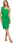 M673 Sukienka na jedno ramię - zielona (kolor zielony, rozmiar XL) - zdjęcie 1