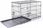 Dibea Składana Klatka Metalowa Kojec Dla Psa 76X49Cm Dc00492 1578540482 - zdjęcie 9