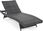 Home & Garden Leżak Ogrodowy Technorattanowy Bora Grey Melange Z Poduszką - zdjęcie 3