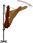 Parasol ogrodowy Vidaxl Wiszący Parasol Ze Słupkiem Aluminiowym Terakotowy 300cm - zdjęcie 4