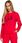 M693 Bluza z haftem - czerwona (kolor czerwony, rozmiar S) - zdjęcie 2