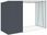 Vidaxl Szopa Z Wiatą Na Drewno Antracyt 245X98X159cm Stal 46295 - zdjęcie 4