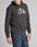 LEE GRAPHIC HOODIE MĘSKA BLUZA Z KAPTUREM LOGO WASHED BLACK L82BSPON - zdjęcie 5