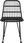 Krzesło ogrodowe Vidaxl Krzesła Ogrodowe 2 Szt. Czarne 48X62X84Cm Rattan Pe Czarny 319429 - zdjęcie 3