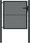 Furtka Vidaxl Furtka Ogrodowa Antracytowa 105X150cm Stal 154560 - zdjęcie 5
