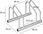 Stojak Na Rowery 2 Rowery Rower Rowerowy 48X34X26 - zdjęcie 2