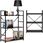 Modernhome Regał Drewniany Metalowa Rama Szeroki Loft 3 Półki 90165 - zdjęcie 6